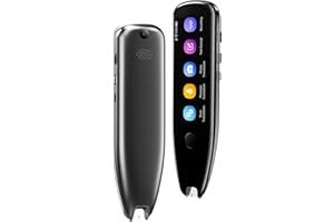 BERLANCHE Scan Reader Pen,Scanner Translation Pen 112 Text to Speech Device Translator Pen, Photo Translation OCR Bluetooth Pen Scanner Built-in Collins Dictionary for Students Adults