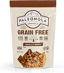 Paleonola Vanilla Bean Grain Free Granola, 10 Oz Resealable Bag (Pack of 1) - Grainless Paleo Granola Blended with Nuts, Seed