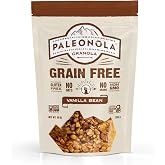 Paleonola Vanilla Bean Grain Free Granola, 10 Oz Resealable Bag (Pack of 1) - Grainless Paleo Granola Blended with Nuts, Seed &amp; Vanilla Bean - Gluten &amp; Dairy Free, Non-GMO, Low Carb Protein Granola