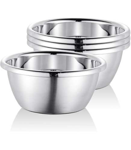 IMEEA Set Of 2 Large 54 Oz Stainless Steel Salad Bowls - SUS304 Double Walled Serving Bowls For Soup, Ramen, Pasta, Fruit & More