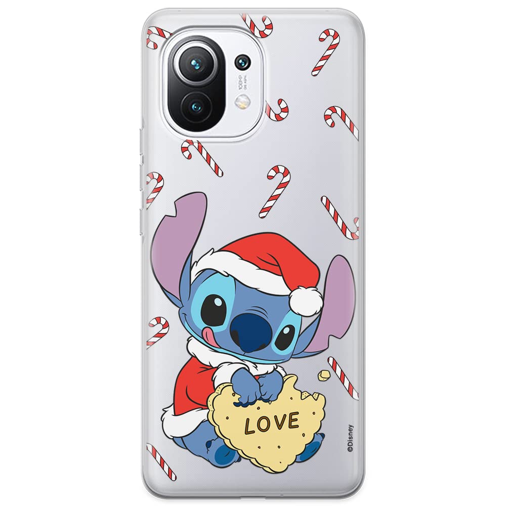 ERT GROUP mobile phone case for Xiaomi 11 original and officially Licensed Disney pattern Stitch 009 optimally adapted to the shape of the mobile phone, partially transparent