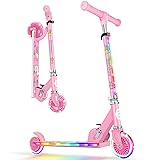 BELEEV Scooters for Kids with Light-Up Wheels
