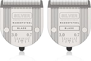 Sodaer 5 in 1 Replacement Blades Compatible with WAHL Bravura .Chromado，Creativa，Figura Dog Clippers for Dogs Grooming（2 Packs