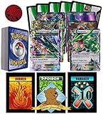 GoldenGroundhog POKEMON EX and Mega EX Random 50 Card Bundle with 3 Custom Golden Groundhog Tokens