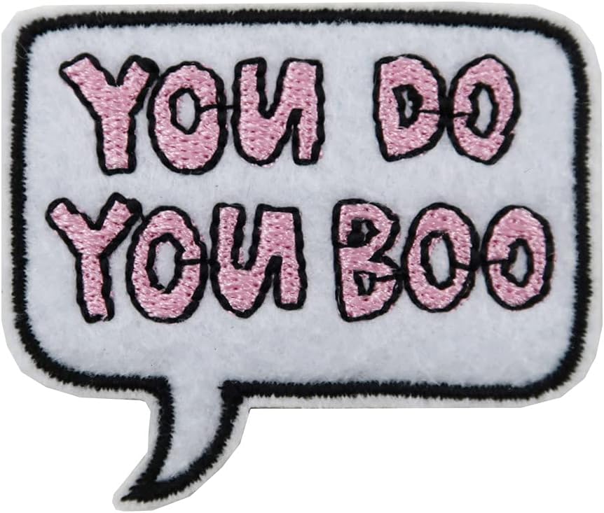 Mixed Media - You Do You Boo Embroidered Iron On Patch