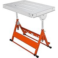 VEVOR Welding Table 30" x 20", 400lbs Load Capacity Steel Welding Workbench Table on Wheels, Folding Work Bench with Three 1.