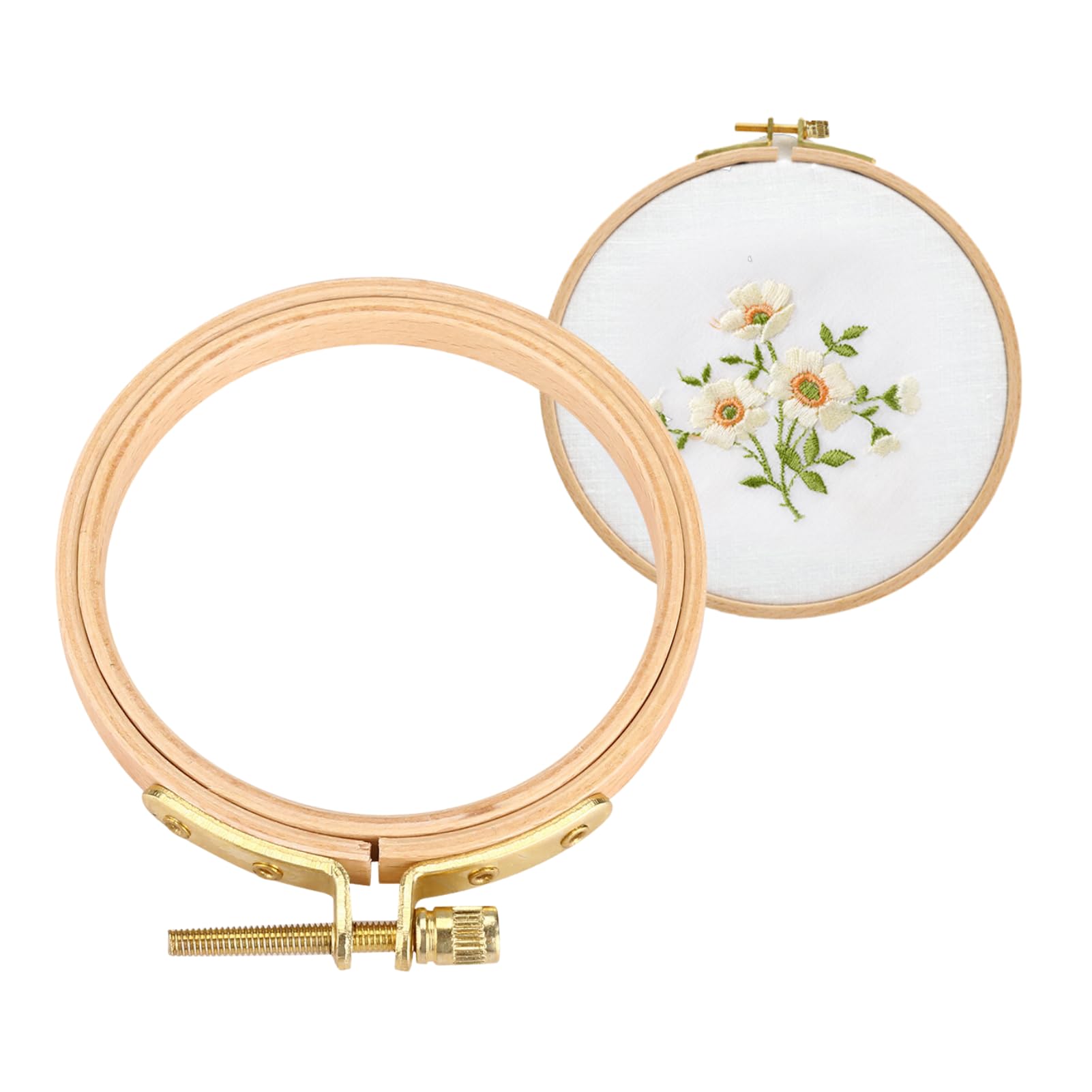 Embroidery - Hand Embroidery Hoop Wooden Circle Frame for Cross Stitch Embroider Needle Arts DIY Tool ( Edition : 7.5cm/2.95in )