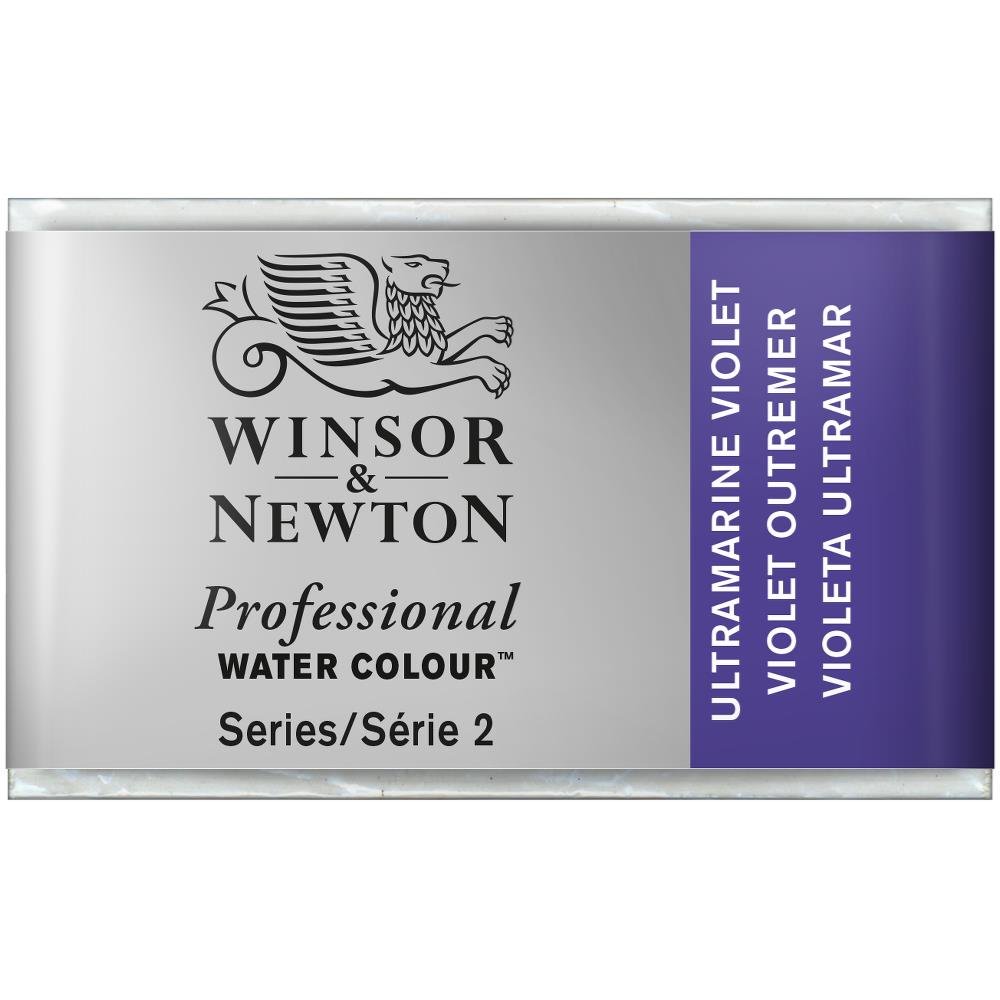 Winsor & Newton Professional Water Colour Paint Whole Pan, Ultramarine Violet