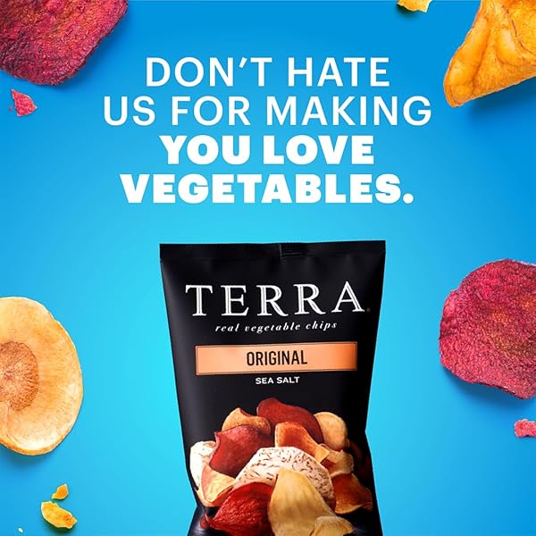 TERRA VEGETABLE CHIPS, ORIGINAL CHIPS WITH SEA SALT, 6.8 OZ