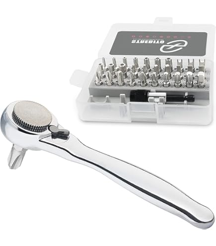 SHARDEN Lot De 28 Mini Clés à Cliquet 1/4 Avec Tournevis à