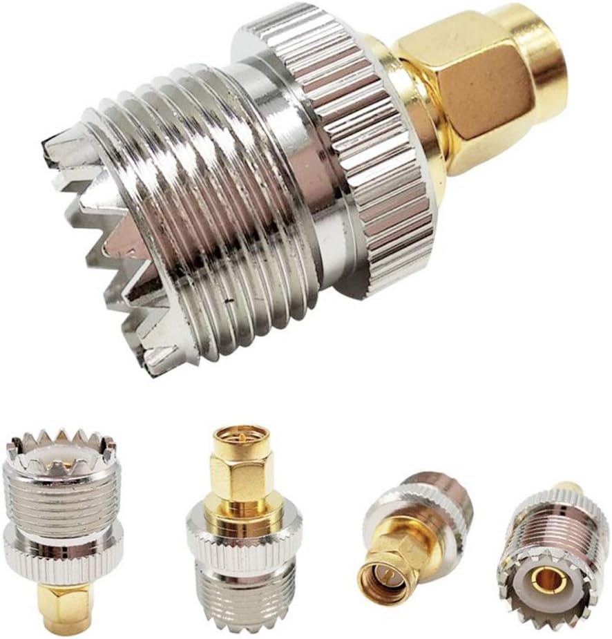 TengKo UHF Female to SMA Male Adapter RF Coax Connector SO239(PL259) Handheld Antenna PL-259 Converter Two Way Radio RF Antenna Adapter (2 Packs) - Image 5