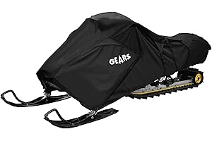 GEARS Trailerable Touring Snowmobile Cover | Durable Universal Fit Sled Cover for Storage and Trailering fits Skidoo, Yamaha,