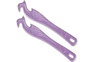 ZIHENRYDA Oven Rack Push Pull Tool 2-Pack (11 Inch) - Longer Handle Suitable for Toaster Oven, air Fryer, Toaster (violet)