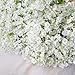 Bringsine Baby Breath Gypsophila White Fake Artificial Flowers for Wedding Bride Party Home Outdoor Home Decor 60 Pieces/Pack