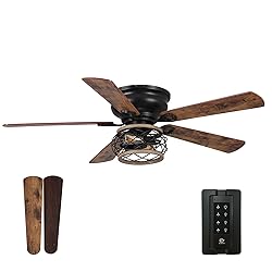 Parrot Uncle Ceiling Fans with Lights and Remote