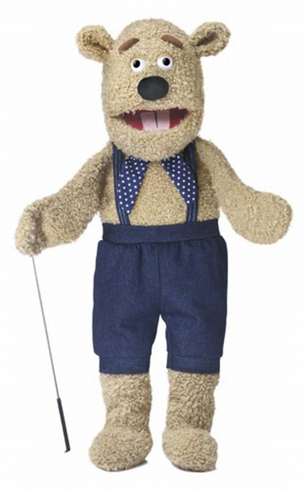 Silly Bear, Ventriloquist Style Puppet, w/Arm Rod, 65cm