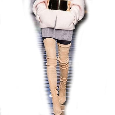 thigh high boots for skinny legs uk
