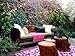 Fab Habitat Venice Indoor/Outdoor Recycled Plastic Rug,  Cream & Pink, (4' x 6')