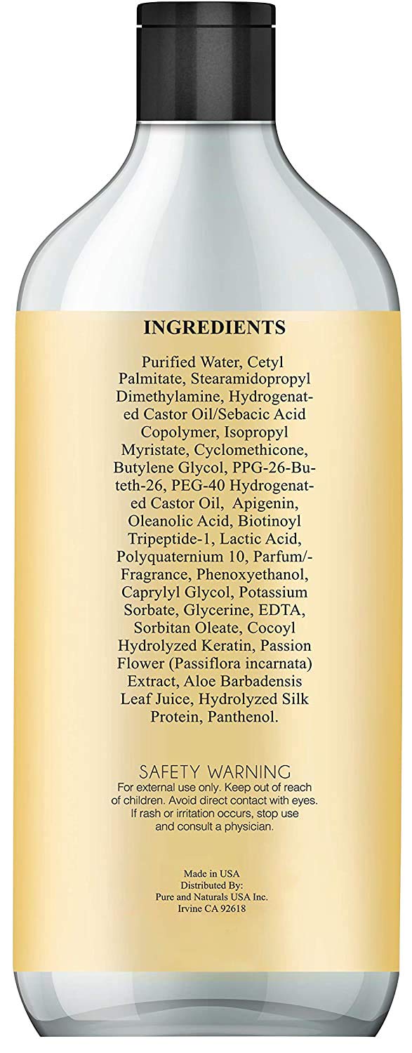 Herbal Naturals Hair Loss Conditioner Infused with Keratin, Natural Ingredients - Provides Hair Growth Stimulation, Hair Thickening, Nourishment and adds Volume, For All Hair Types Men and Women 16 fl Oz: Beauty