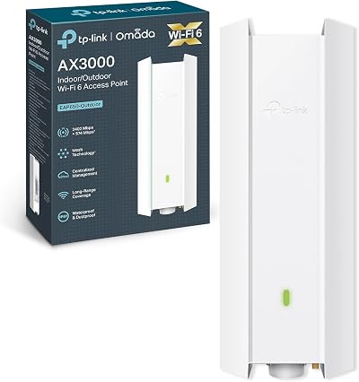 TP-Link EAP650-Outdoor WiFi 6 AX3000 Dual-Band Access Point PoE+ Mesh