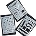 Deoot 3 Pcs Bullet Journal Stencil Set Planner Stencil for Journaling, Scrapbooking, Card and Art Projects