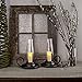 Set of 2 Antique Flameless Candle Lanterns - Rubbed Bronze Color