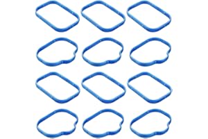 DWARFOO 12pcs Intake Manifold Gaskets Lower & Upper Gasket Plenum Set, MS97205 Intake Manifold Rubber Sealing Gasket Replacement for Dodge Chrysler Jeep 5184562AC 5184331AC