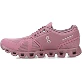 On Women's Cloud 5 Sneakers, Fig/Quartz, 6 Medium US