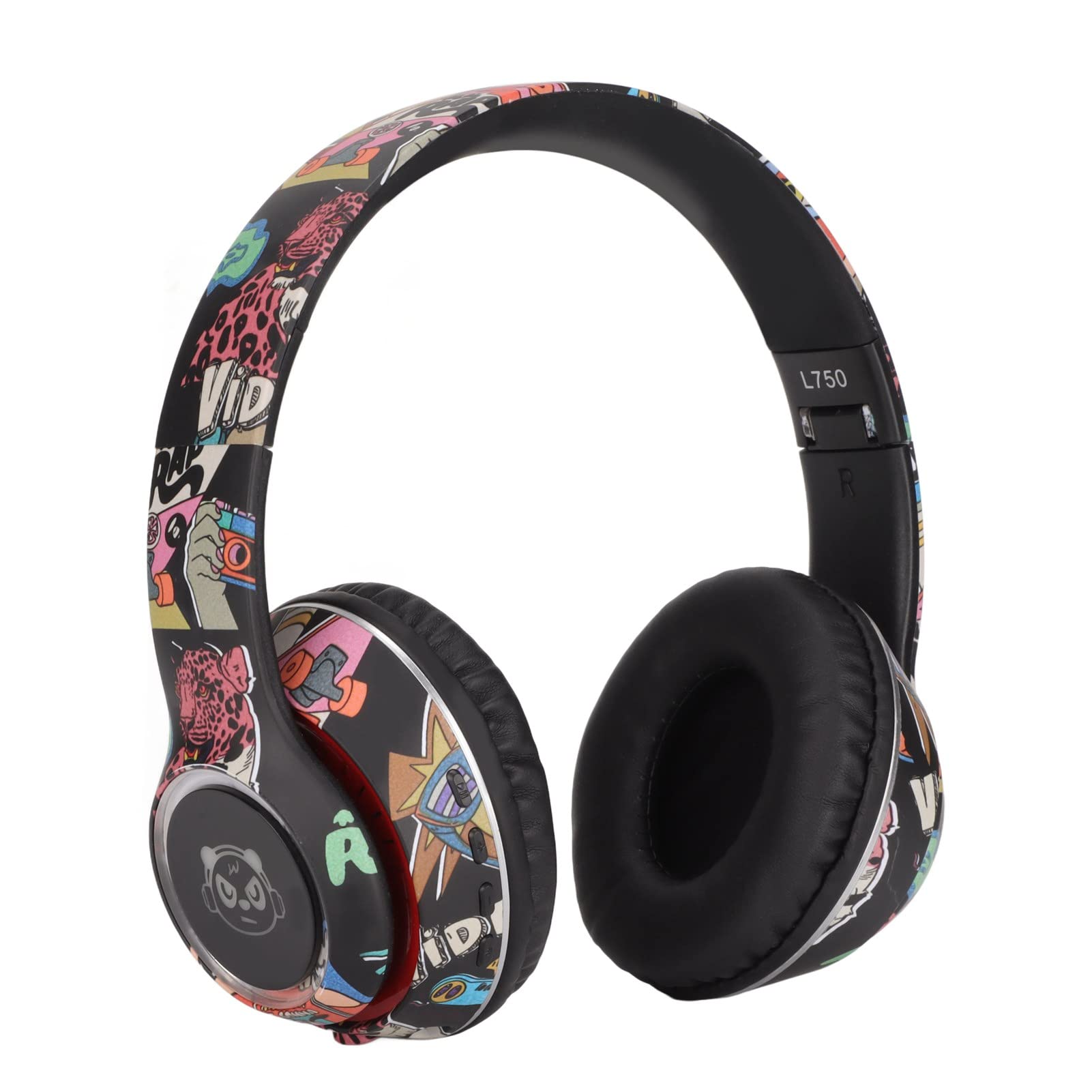 Wireless Bluetooth Headset, HiFi LED Illuminated Earphone,Universal 400mAh 8-9h Playing Wireless Gaming Headphones with Colorful Light,for Mobile Phone,Computer