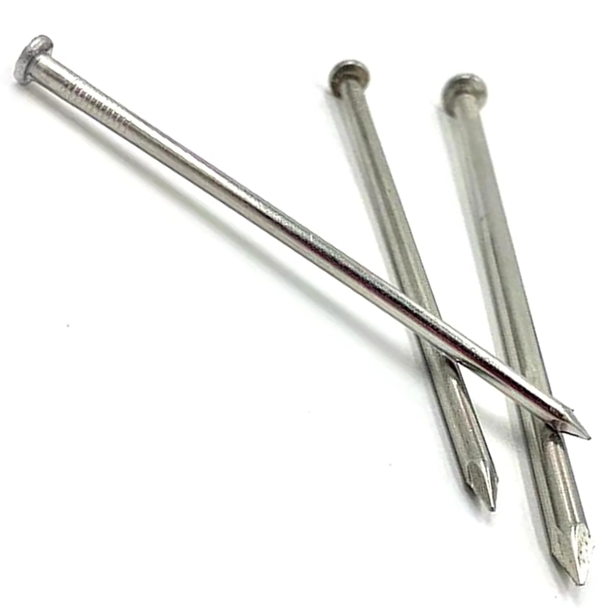 Premium Galvanised Round Head Nails - Ideal for Woodworking and Construction Pack of: 100 Size: 4.6 x 125mm (5 1/8")