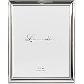 Lawrence Frames Strata Metal Picture Frame, 8x10, Silver