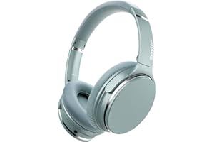 Srhythm NC25 Active Noise Cancelling Stereo Headphones Bluetooth 5.0,ANC Headset Over-Ear with Hi-Fi,Mic,50H Playtime,Voice A