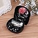 Bettal Cute Cat Shaped Contact Lens Case Travel Kit Mirror +Bottle + Tweezers Container Holder (Black)