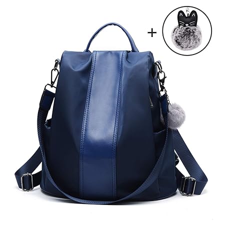 Lantch Damen Rucksack Handtasche Leder PU Umhängetasche Backpack Schultertasche Anti Diebstahl Tasche Wasserdichte Nylon Schu