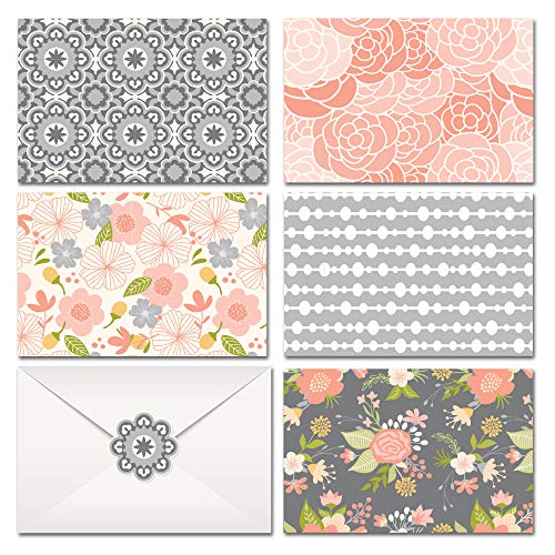 All Occasion Assorted Blank Note Cards - Boxed Set of 20 Cards & Decorative Envelopes and Sticker Set - Blank Cards - Great For Office Birthdays - Thumbnail 2