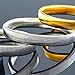 Aneco 4 Pairs Anti-slip Metal Shirt Sleeve Holders Stretchy Garter Arm Bands Elastic Armbands, 4 Colors