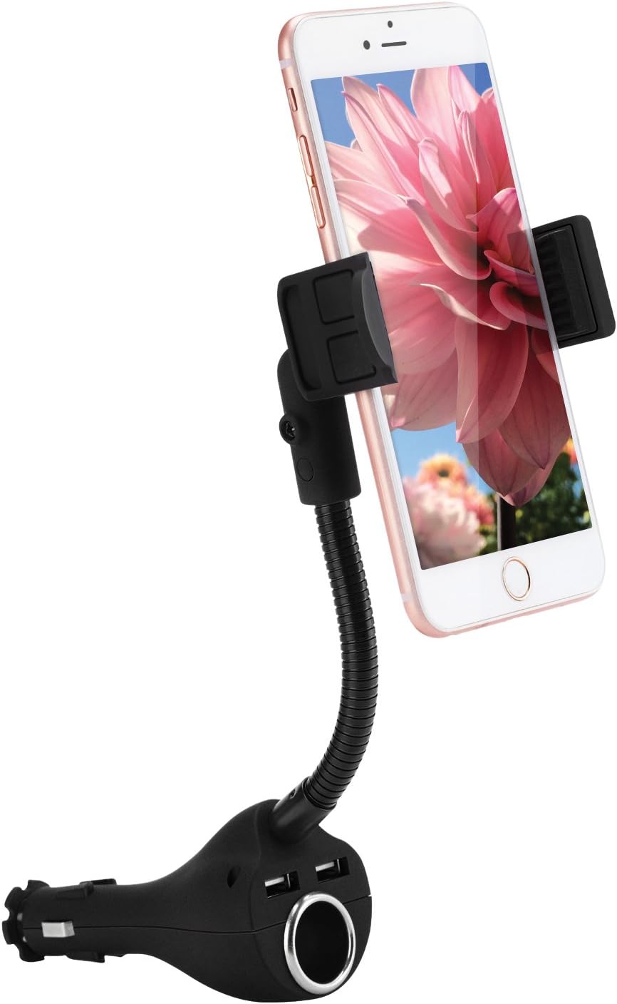 Car Phone Mount, Wannap Universal Phone Holder Cell Phone Car Air Vent Holder Dashboard Mount Windshield Mount for iPhone 7 Plus,8 Plus,X,7,6S,6,Samsung Galaxy Note S6 S7 and More(Car Mount)