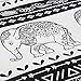 Vaulia Soft Microfiber Duvet Cover Set, Boho Chic Elephant Print Pattern - King Size 3-Piece (1 Duvet Cover 2 Pillow Shams)