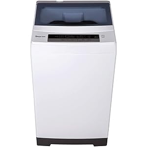 Magic Chef - MCSTCW16W4 Stainless Steel 1.6 Cu. Ft. Compact Top-Load Washer, White