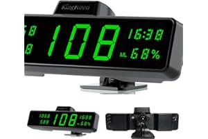 Kingneed C3020 Universal HUD Head Up Display GPS Digital Speedometer with Humidity Detector, MPH Over Speed Warning, Works for Cars & Other Vehicles