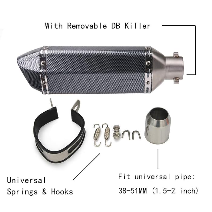 M4 Exhaust Carbon Fiber Slip-On For Kawasaki Ninja 400/500 & Z400 2018-2024 - X96 Series