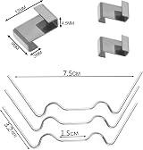 POPOYU 150Pcs Greenhouse Glass Clips 75W 75Z Spring Glazing Window Fixing view 2