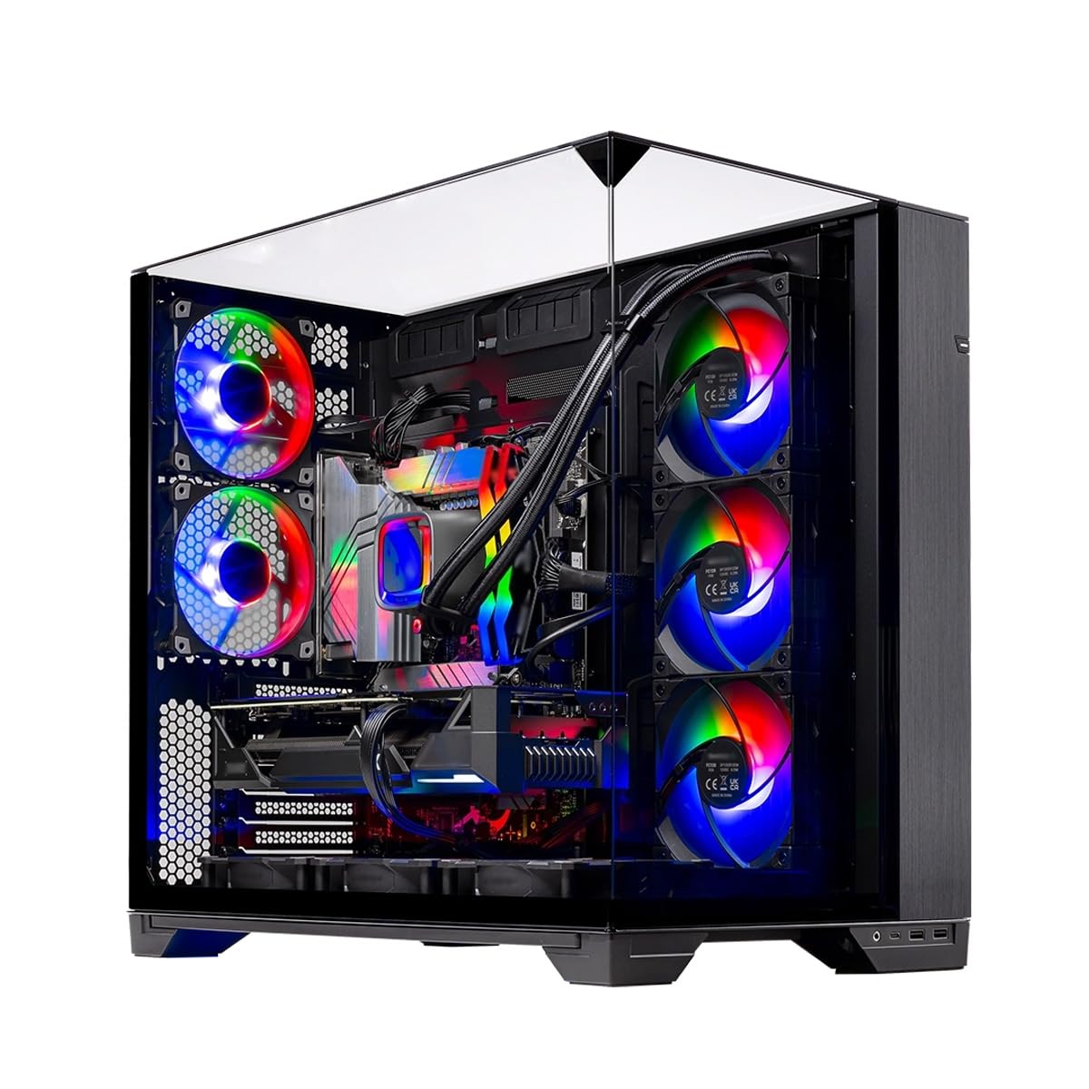 Skytech O11 Vision Gaming PC Desktop, Ryzen 7