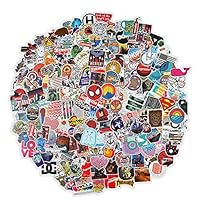 Flyzoo Vinyl Stickers-Waterproof Stickers for Laptop, Car, Luggage, Skateboard, Motorcycle, Bicycle Decal Graffiti Patches(200Big Pcs+200Mini Pcs Stickers)