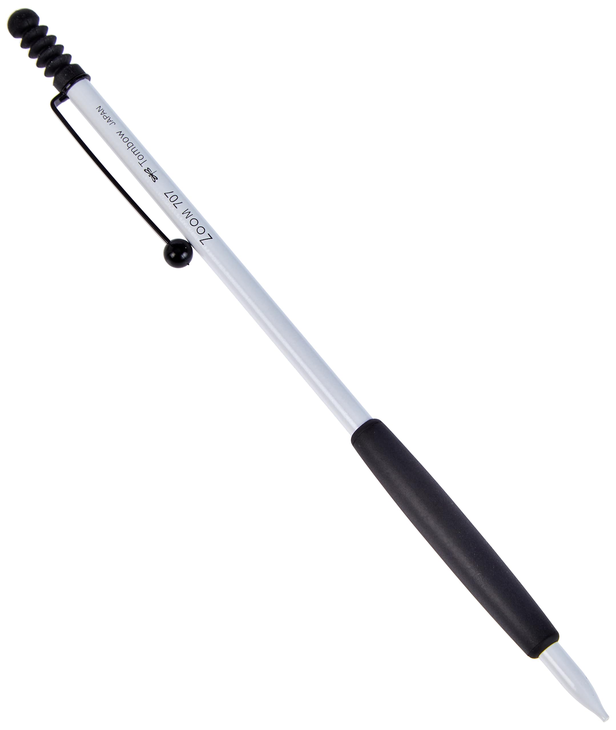 Tombow Zoom 707 Collection Pencil with Black/White Barrel - Black Clip End