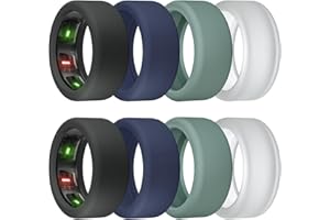 sylacor Ring Cover for Oura Ring Gen 4/ Gen 3, Anti-Scratch Elastic Silicone Case Protector for Men Women Working Out Gym