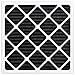 AIRx ODOR 20x20x1 MERV 8 Carbon Pleated Air Filter - Made in the USA - Box of 6