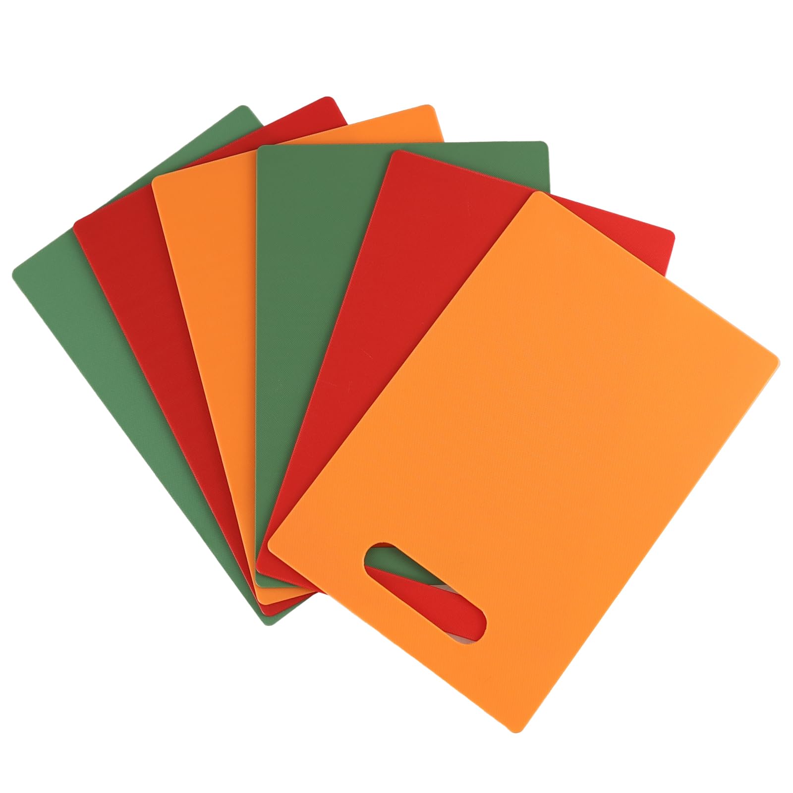 Sosody Set of 6 Small Plastic Cutting Chopping Board, Plastic Kitchen Cutting Boards Non-Slip