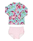 RuffleButts Baby/Toddler Girls Life is Rosy Long