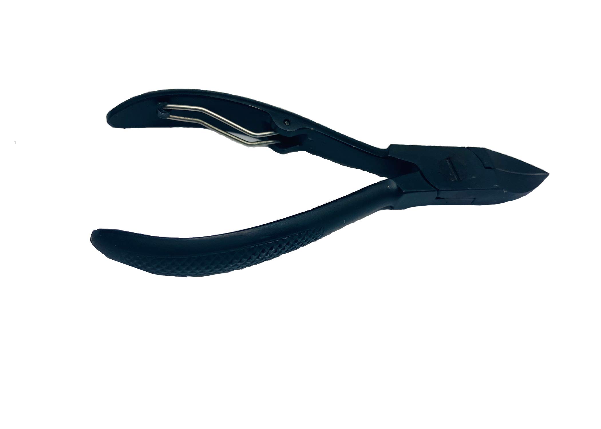 Spire Professional Toenail Clippers Treatment Thick Ingrown Toe Nails Heavy Duty Serrated Grip Podiatrist Tool, Black coated